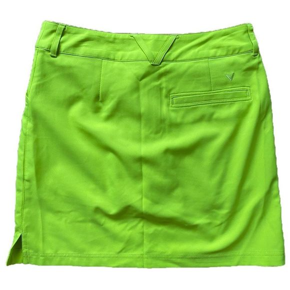Callaway Golf Skort -4 lime green , polyester spandex - Picture 4 of 4